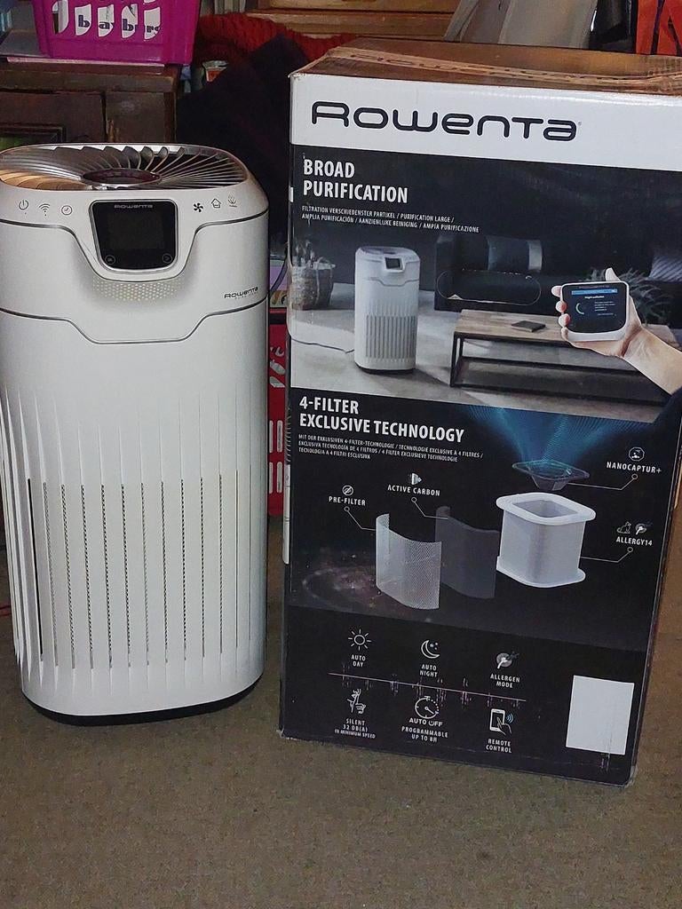 Rowenta Pure Home Luchtreiniger (PU8080) + Air Quality Box, Ophalen, Luchtreiniger