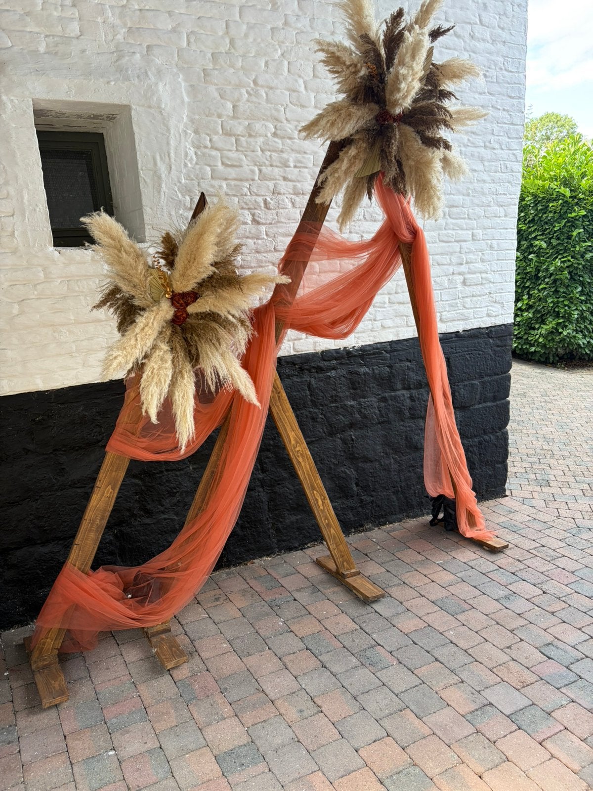 L’harche de cérémonie mariage avec pampas démontable 100euro, Ophalen, Zo goed als nieuw