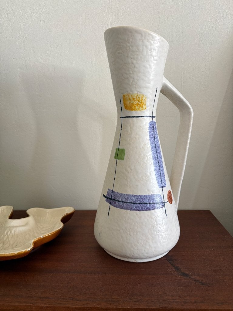 Vintage West Germany kruik / vaas Scheurich, Ophalen, Zo goed als nieuw, 38 cm