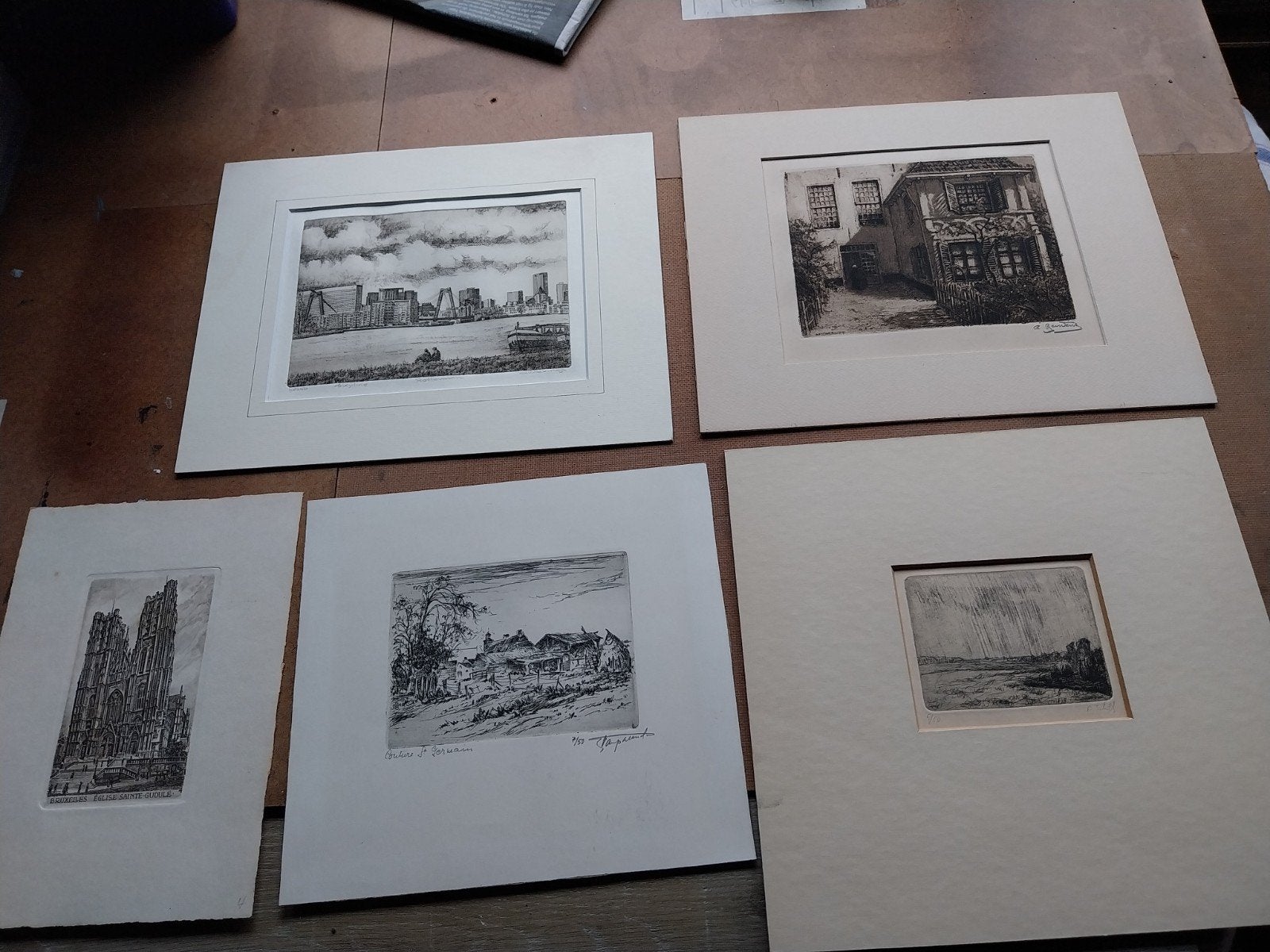 lot van vijf., Antiek en Kunst, Ophalen