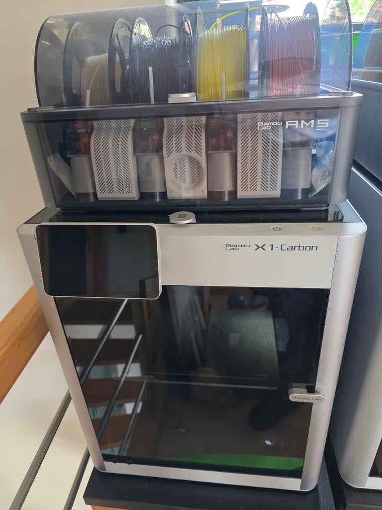 Bambulab X1C met AMS en veel reserve onderdelen, Ophalen