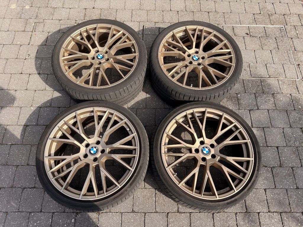 Bmw 7serie G11 Breedset Velgen 21inch + Zomerbanden, Auto-onderdelen, Ophalen, 21 inch, Zomerbanden, Banden en Velgen