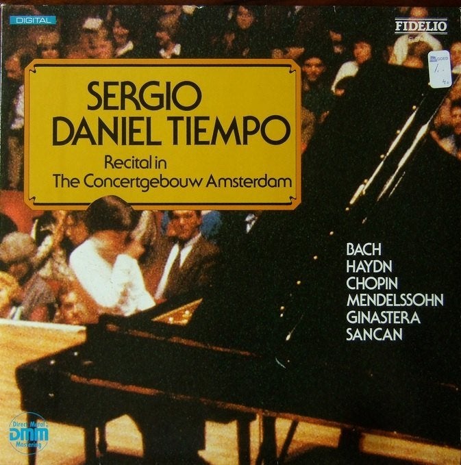 SALE--CD SERGIO DANIEL TIEMPO-Recital Concertgebou, Verzenden