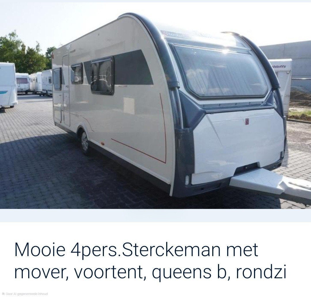 Caravan Sterckeman Alizé 480 CP, Caravans en Kamperen, Sterckeman, Rondzit, Particulier, Kachel