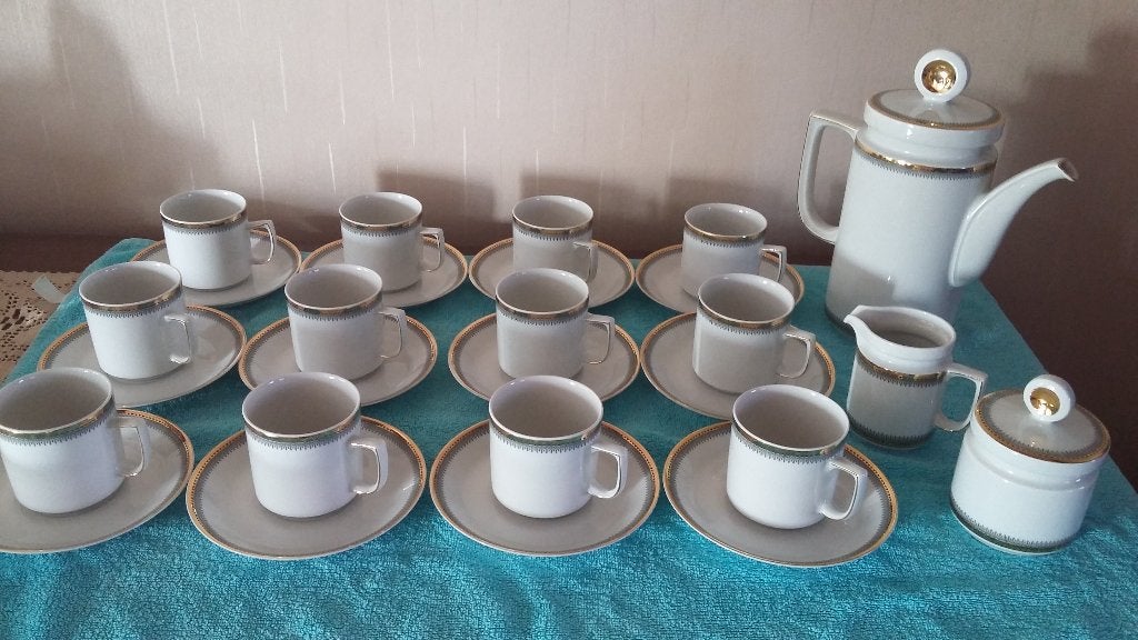 Koffieservies 12-delig Mitterteich Bavaria Nieuw, Ophalen