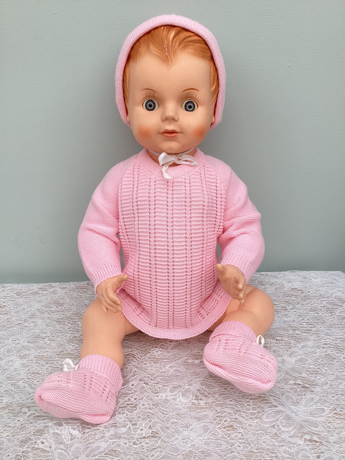FRAGNSE BABYPOP " IN EEN NIEUW BABYPAKJE - 60 CM GROOT, Kinderen en Baby's, Ophalen, Gebruikt, Babypop