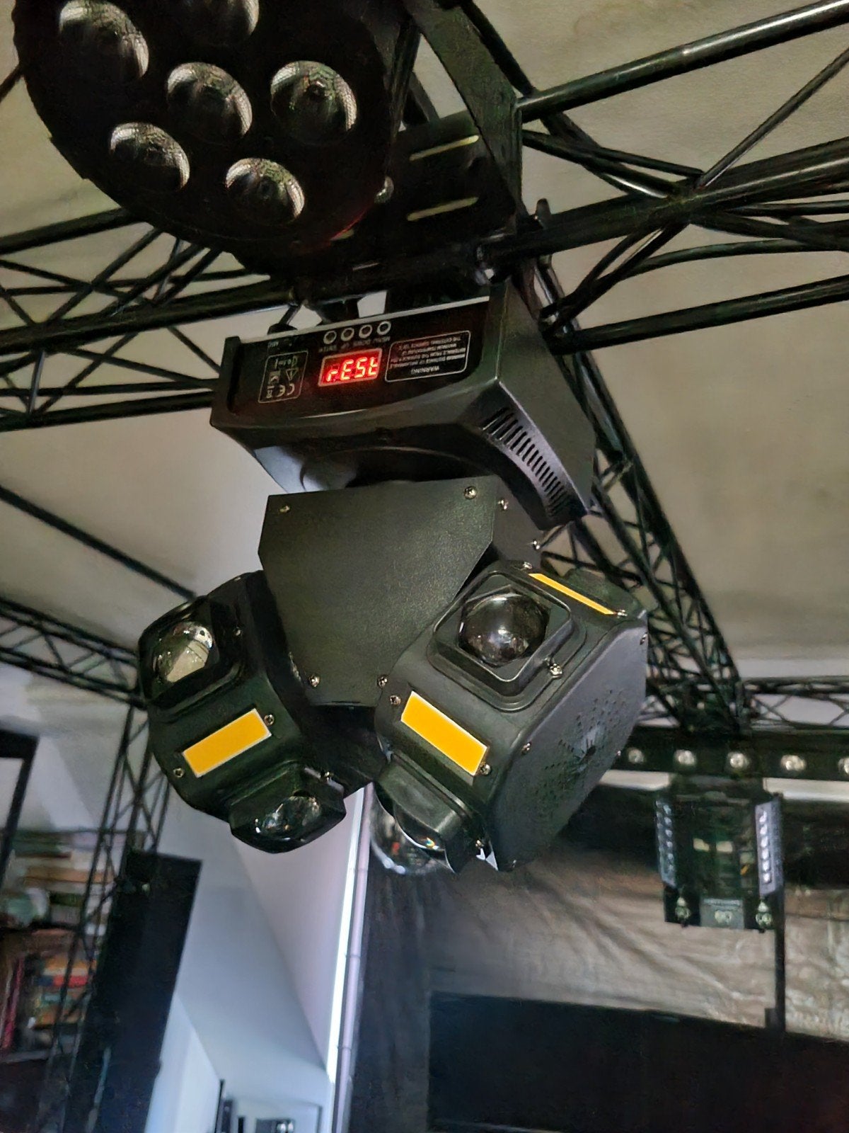 Multi licht effect: light beams, strobo, laser groen en rood, Muziek en Instrumenten, Ophalen, Zo goed als nieuw, Laser