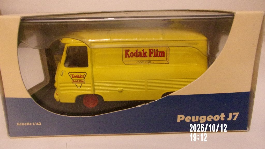 PEUGEOT J7 "KODAK" ELIGOR pour ATLAS 1/43 NEUF JAMAIS SORTI., Ophalen of Verzenden, Nieuw, Auto, Overige merken