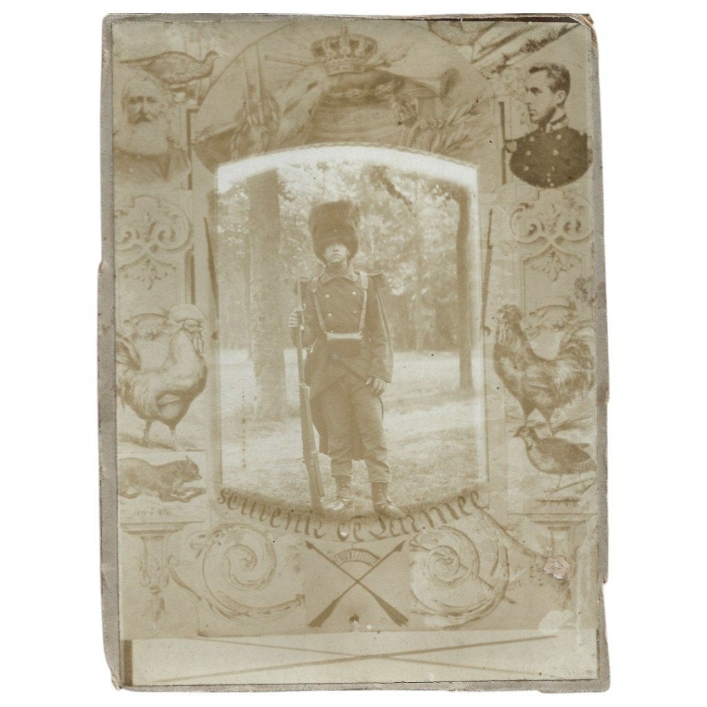 Photo : Soldat belge - souvenir de l'armée, Collections, Enlèvement ou Envoi, Armée de terre, Photo ou Poster