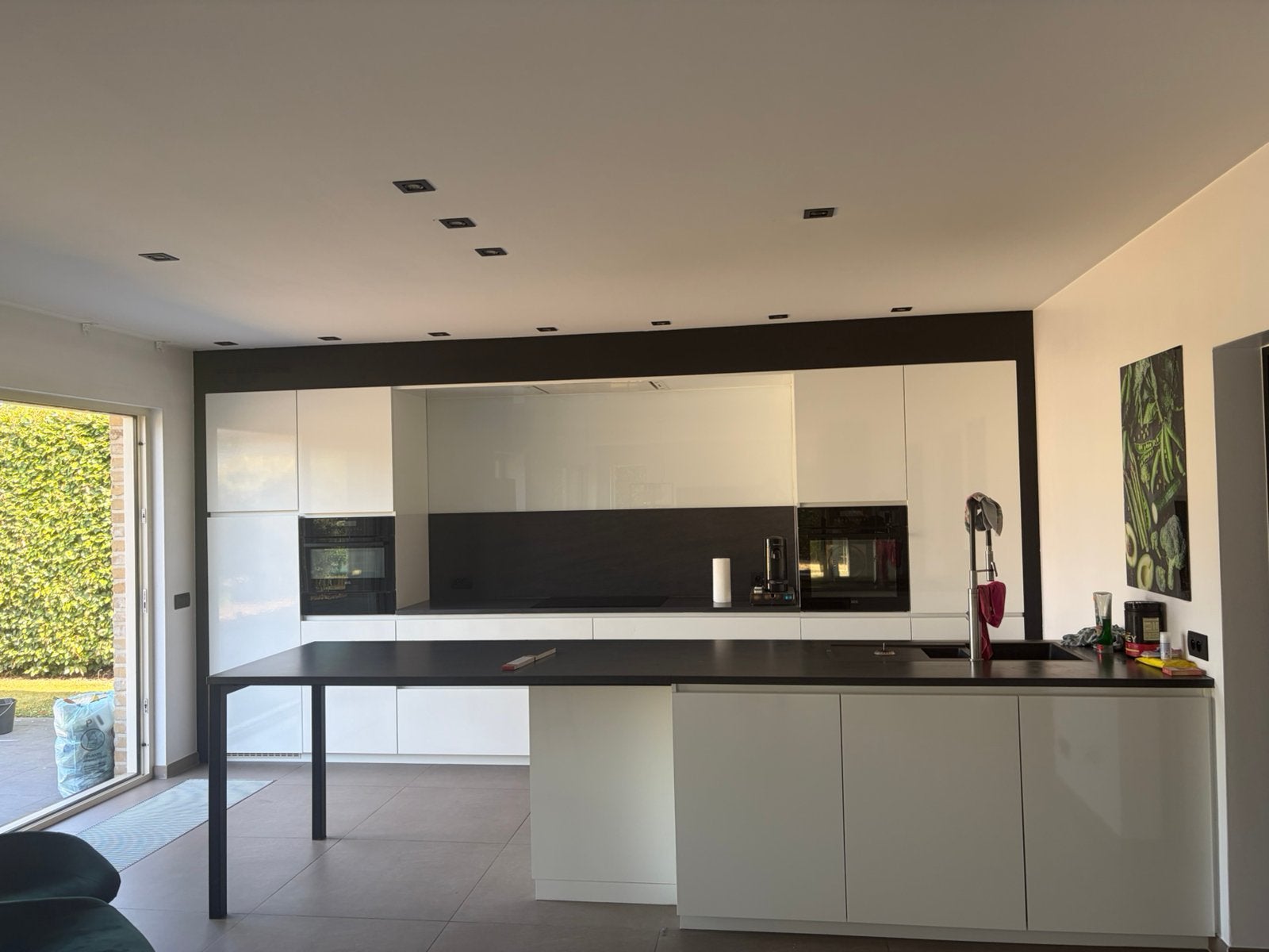 Witte hoogglans keuken te koop DOVY, Enlèvement, Comme neuf