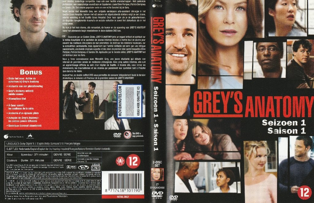 Grey s Anatomy seizoen 1, Overige genres, Ophalen of Verzenden, Zo goed als nieuw, Nederlands