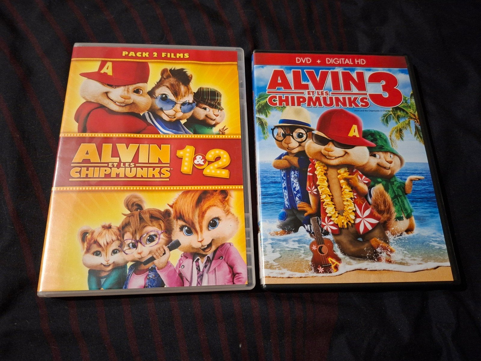 Te koop op dvd de Alvin and the Chipmunks-trilogie, Cd's en Dvd's, Tekenfilm, Inclusief doosje, Amerikaans, Ophalen of Verzenden