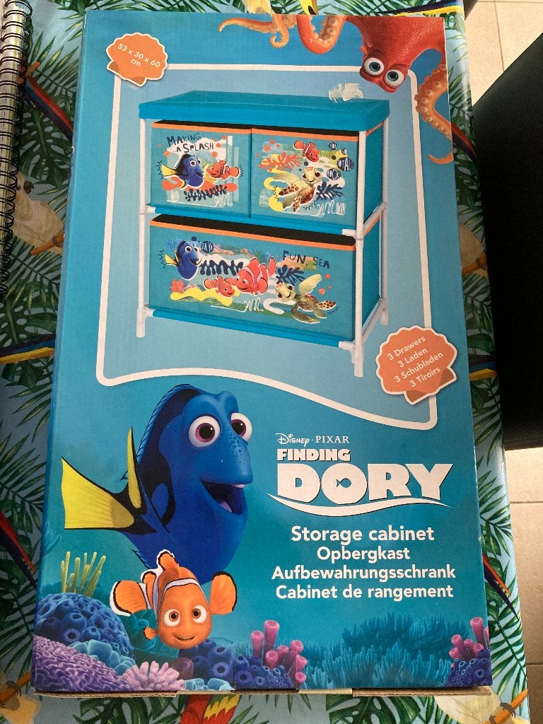 Finding Dory ( Disney ) opbergkast - Nieuw in doos, Kinderen en Baby's, Ophalen of Verzenden, Nieuw, Disney