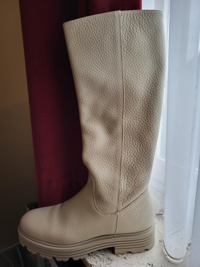 Lederen laarzen merk DL Sport mt 41 zo goed als nieuw, Kleding | Dames, Schoenen, Ophalen of Verzenden, Wit