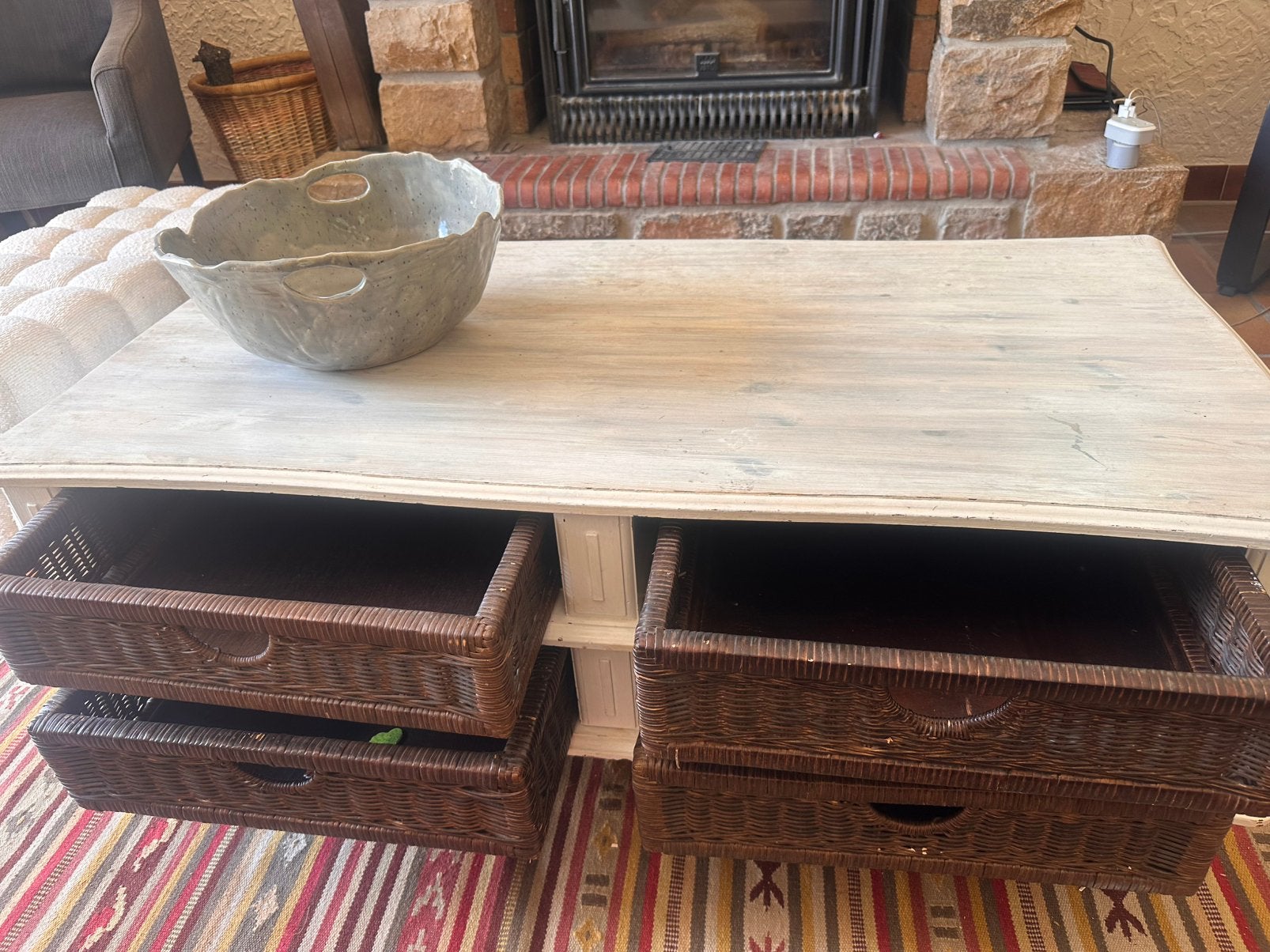 Table basse en bois, Ophalen, Gebruikt, Rechthoekig, Eikenhout