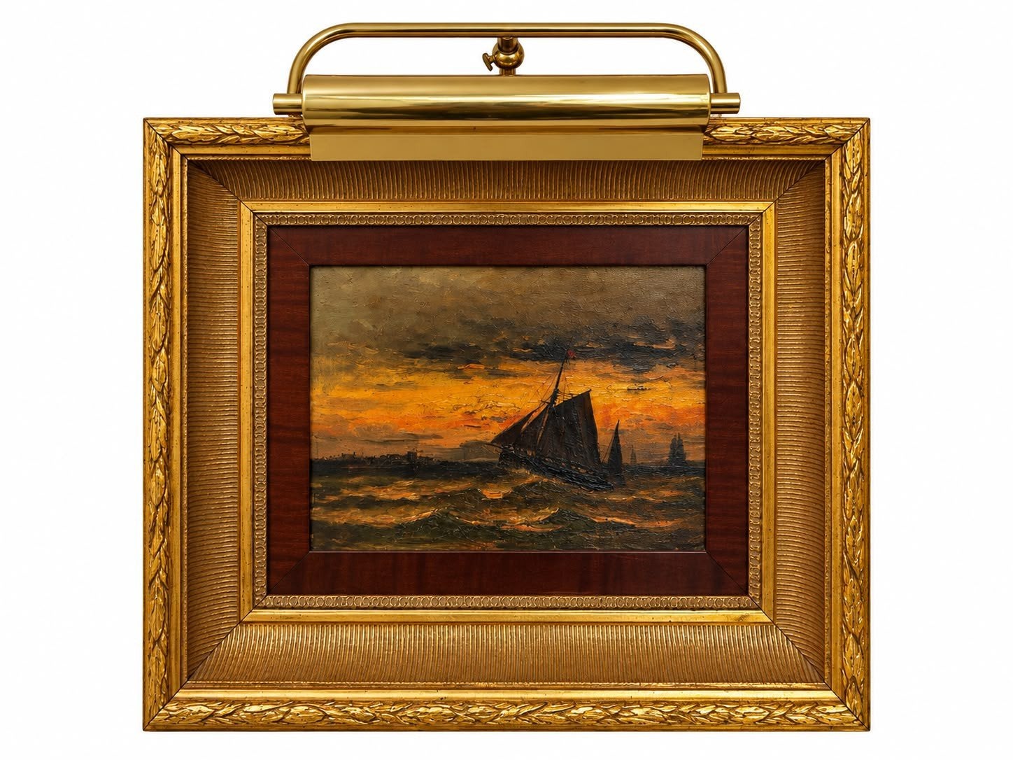 Frans Hendriks Gesigneerd antiek schilderij, Antiek en Kunst, Ophalen of Verzenden, Gesigneerd