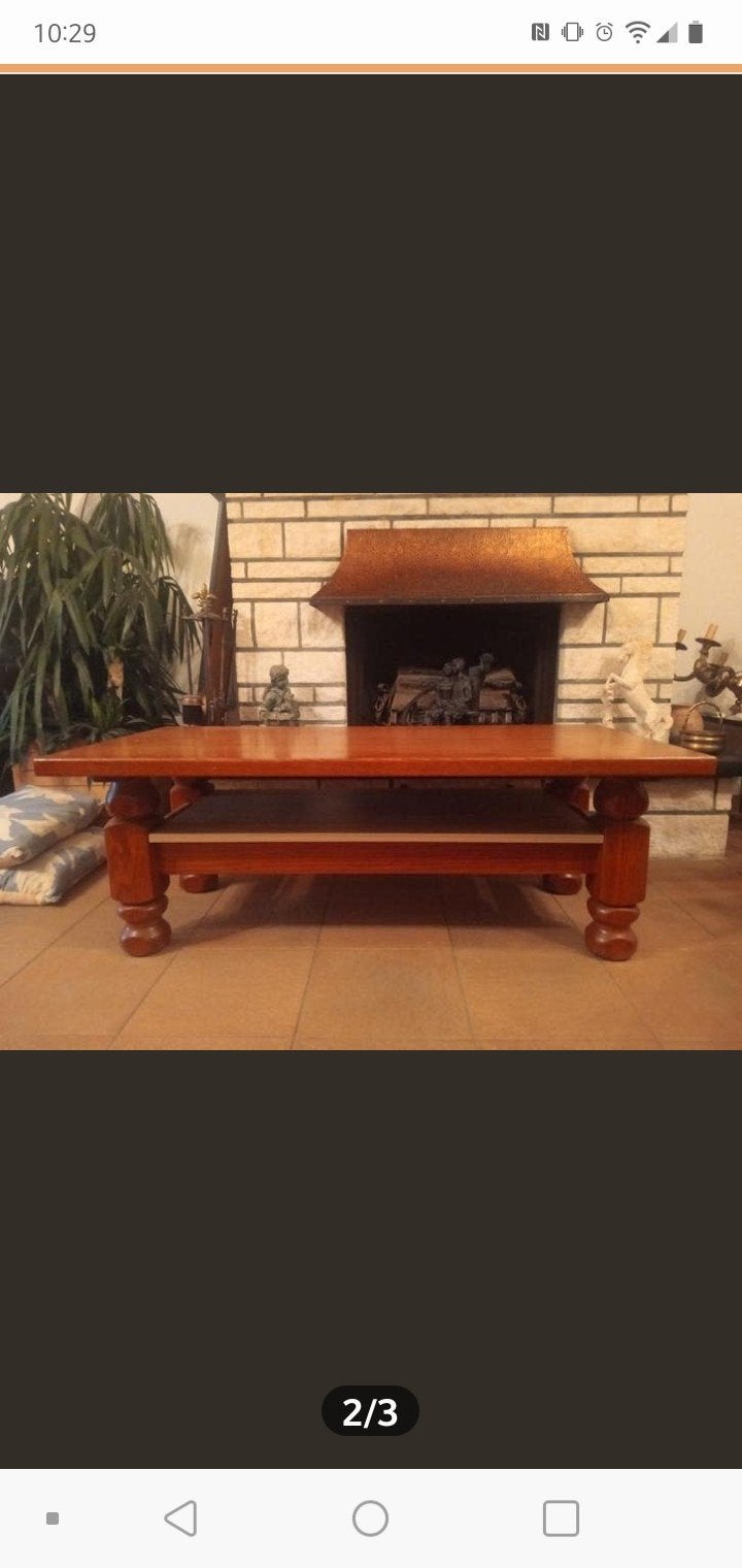 Eiken salontafel, Ophalen