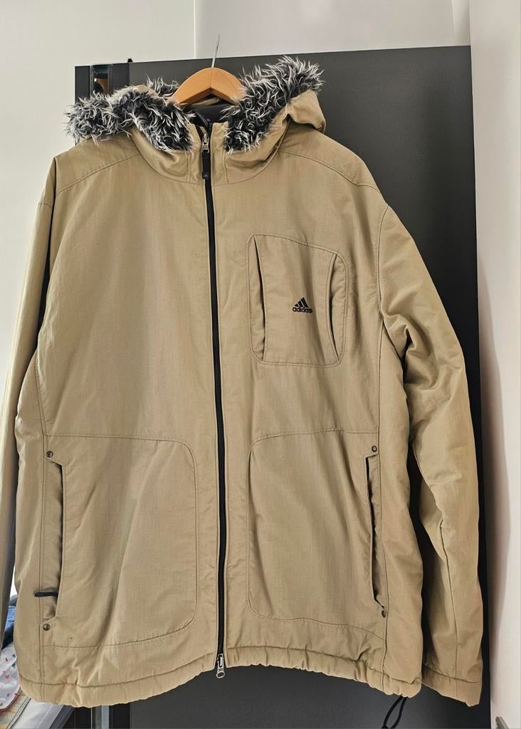 Te koop een mannen Adidas jas, Ophalen, Maat 52/54 (L), Beige