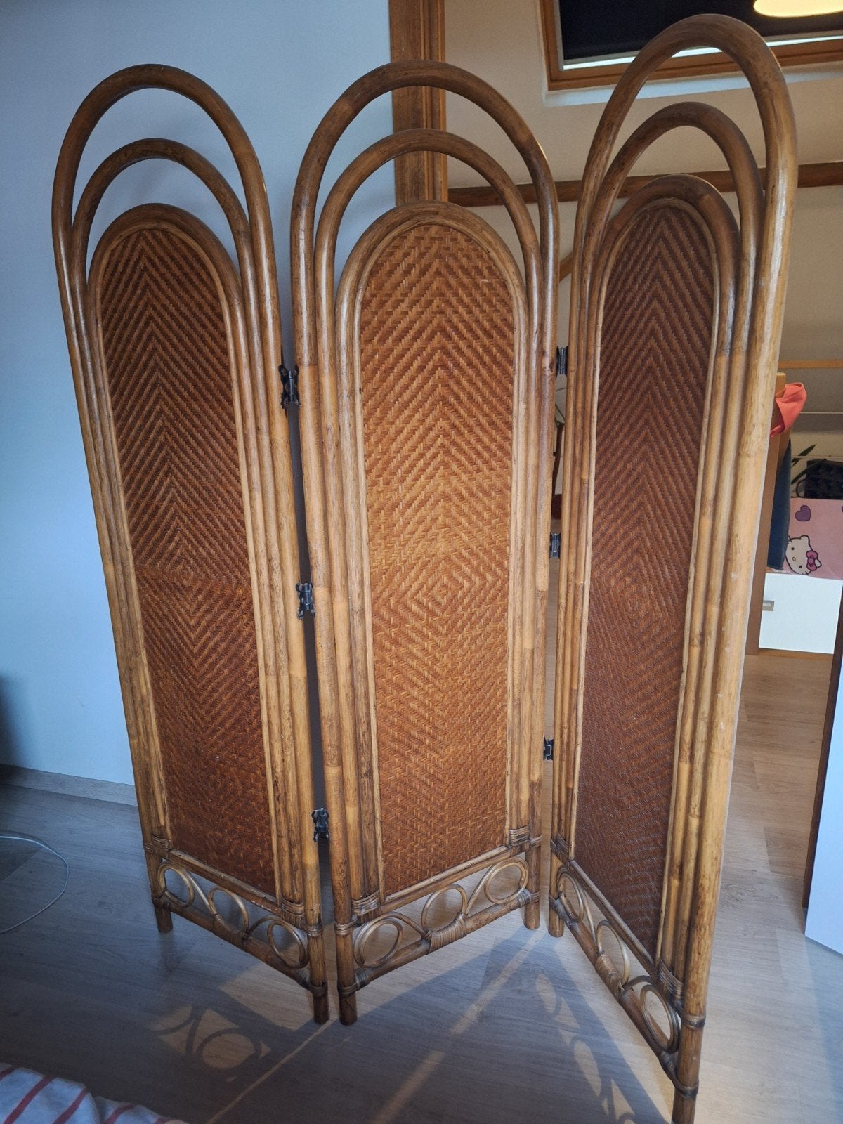 Paravent / kamerscherm rotan, Maison & Meubles, Enlèvement