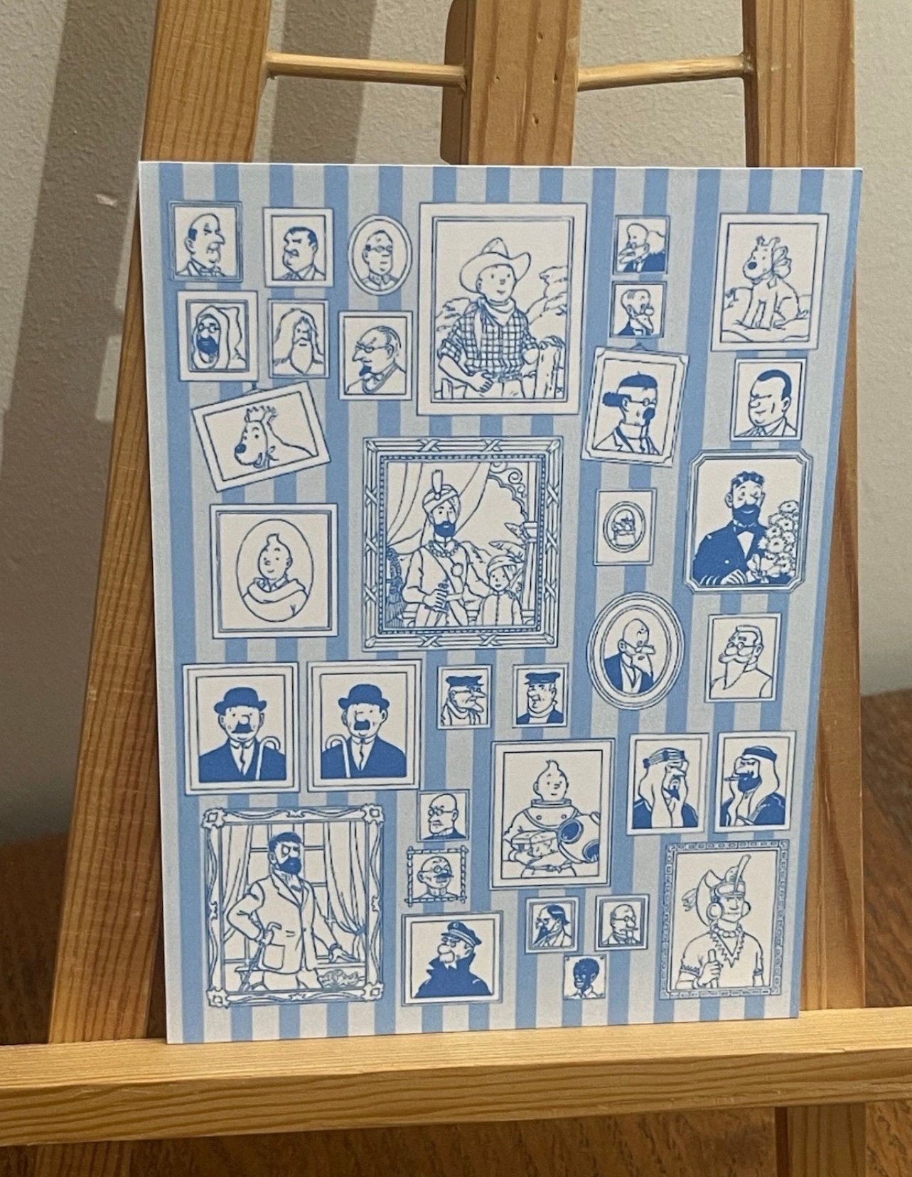 De voorpagina van ansichtkaart van Kuifje portrait gallery, Verzenden, Kuifje, Zo goed als nieuw, Plaatje, Poster of Sticker