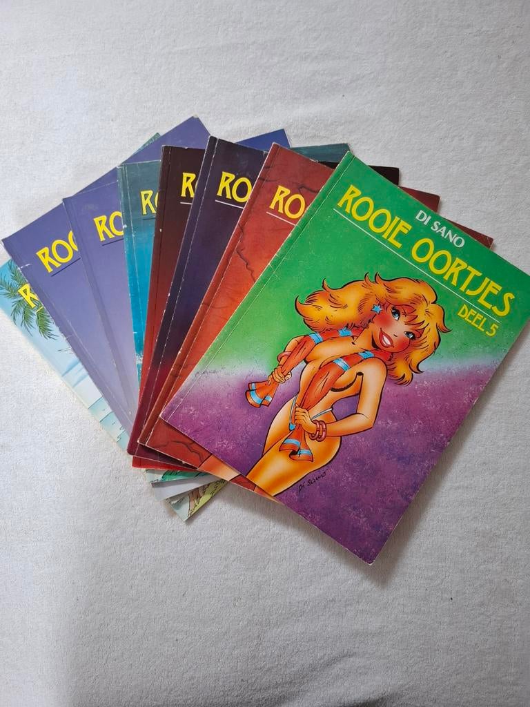 Strips Rooie Oortjes klein lot 7 nummers + 1 dubbel, Enlèvement ou Envoi