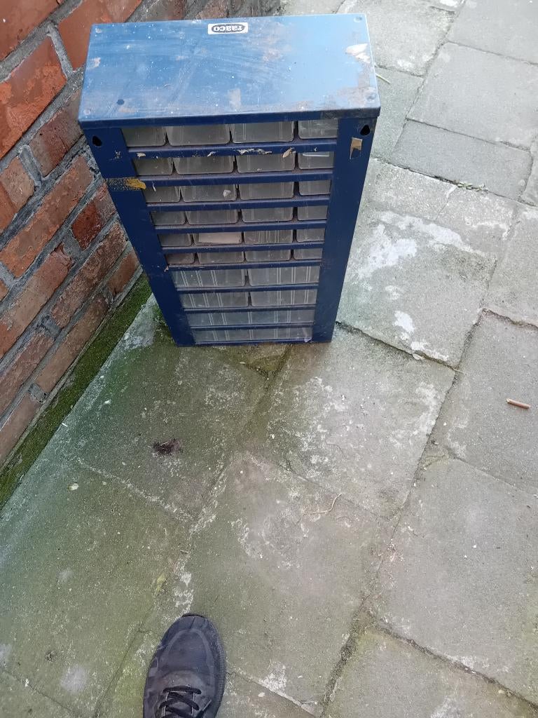 Onderdelenkast met laden – schroevenkast / sorteerbakjes, Doe-het-zelf en Bouw, Ophalen, Overige typen, Minder dan 50 cm, Zo goed als nieuw