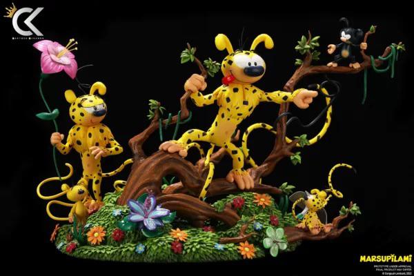 Cartoon Kingdom Robbedoes Spirou De familie Marsupilami, Verzenden, Guust of Robbedoes, Nieuw, Beeldje of Figuurtje