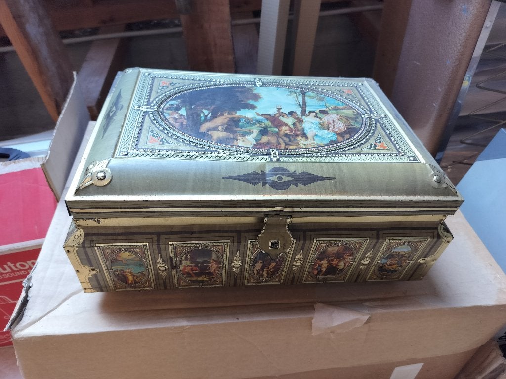Grote Vintage GBCo Blikken Kist Jaren '50/'60, Ophalen of Verzenden, Gebruikt