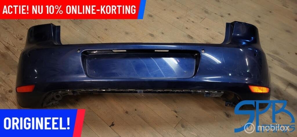 VW GOLF 6 VI LD5Q ACHTERBUMPER 4x PDC 5K6807421 BUMPER KRAS, Gebruikt, Volkswagen, Ophalen of Verzenden, Volkswagen
