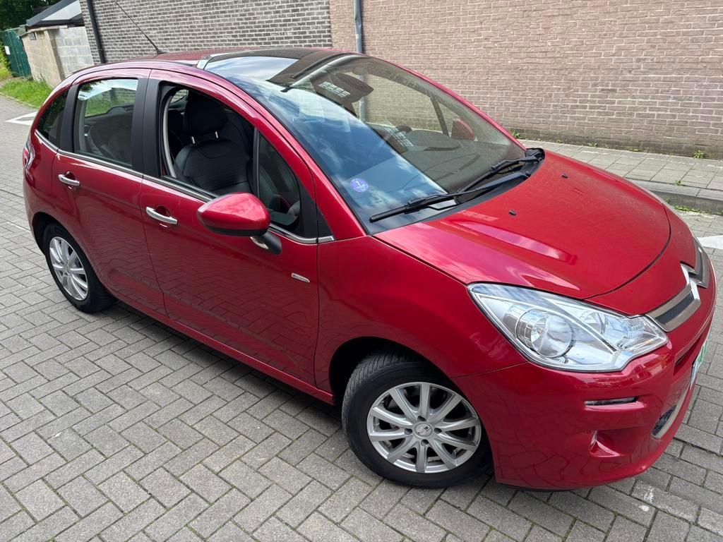 Citroen C3 1.6 essence 2014, Auto's, Citroën, Euro 5, Zwart, Leder, Bedrijf