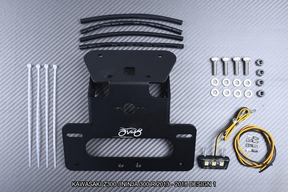 Kentekenplaathouder KAWASAKI Z300 / NINJA 300 R 2013 - 2018, Motoren, Ophalen of Verzenden, Nieuw