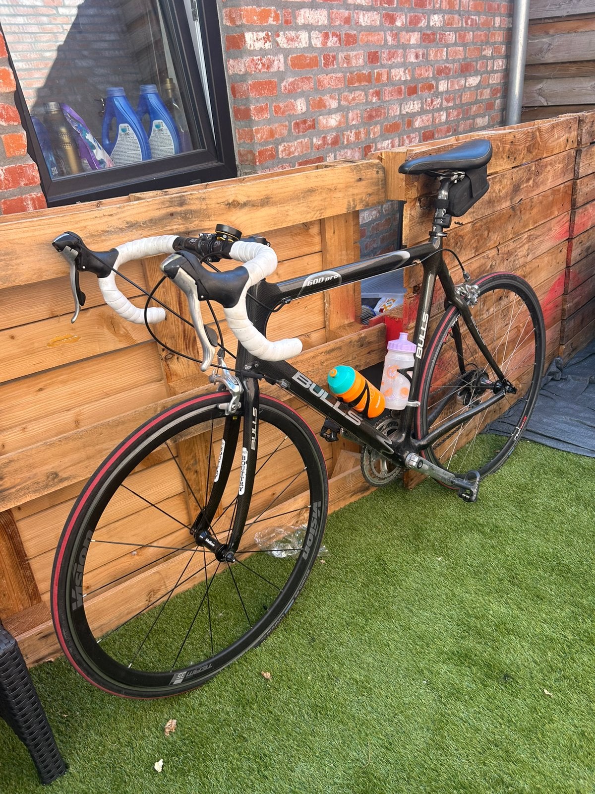 koersfiets bulls full carbon, Fietsen en Brommers, Ophalen, Zo goed als nieuw, Carbon