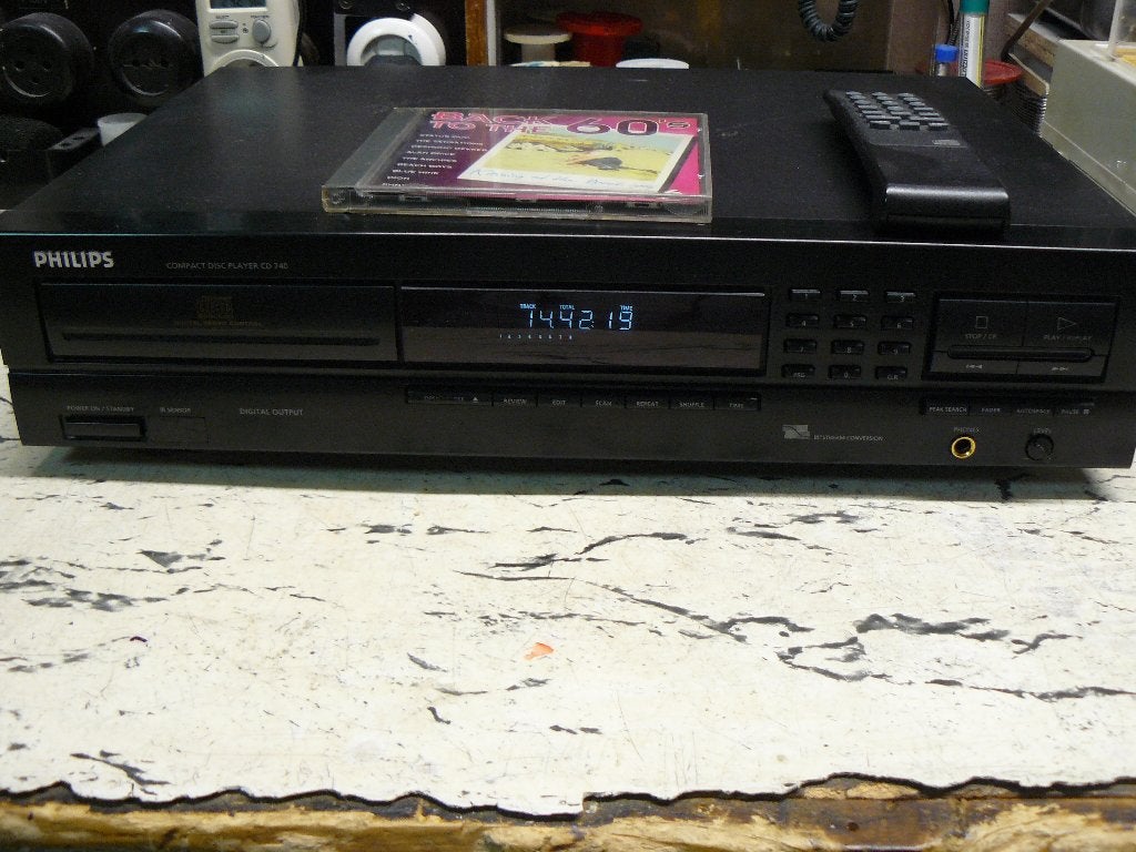 Mooie CD speler Philips CD740, met remote, Audio, Tv en Foto, Cd-spelers, Ophalen, Zo goed als nieuw, Philips