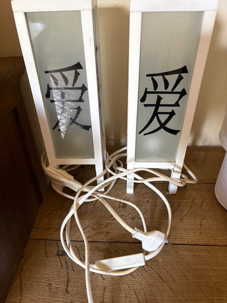 Lampes de chevet, Blanc, Enlèvement, Verre, Classique