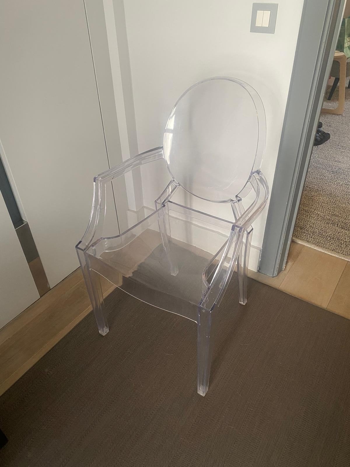 4 chaises Ghost - répliques, Maison & Meubles, Autres couleurs, Synthétique, Enlèvement, Utilisé