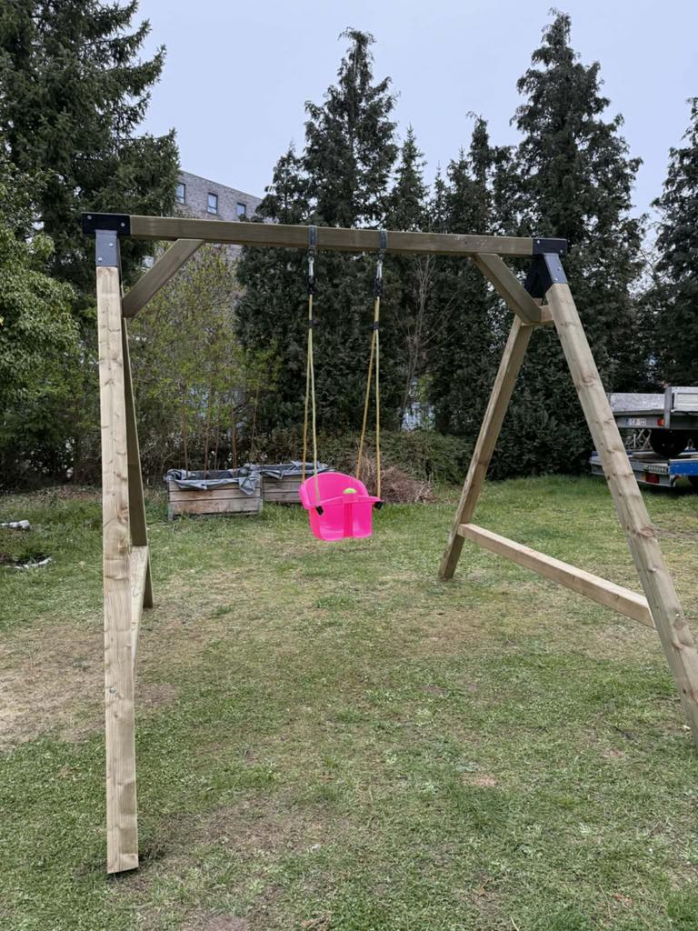 schommel op maat, Kinderen en Baby's, Speelgoed | Buiten | Speeltoestellen, Ophalen, Zo goed als nieuw, Schommel