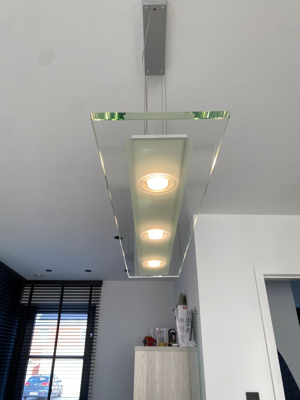 lampe LED Philips à vendre, Suspension, Comme neuf, Verre, Enlèvement