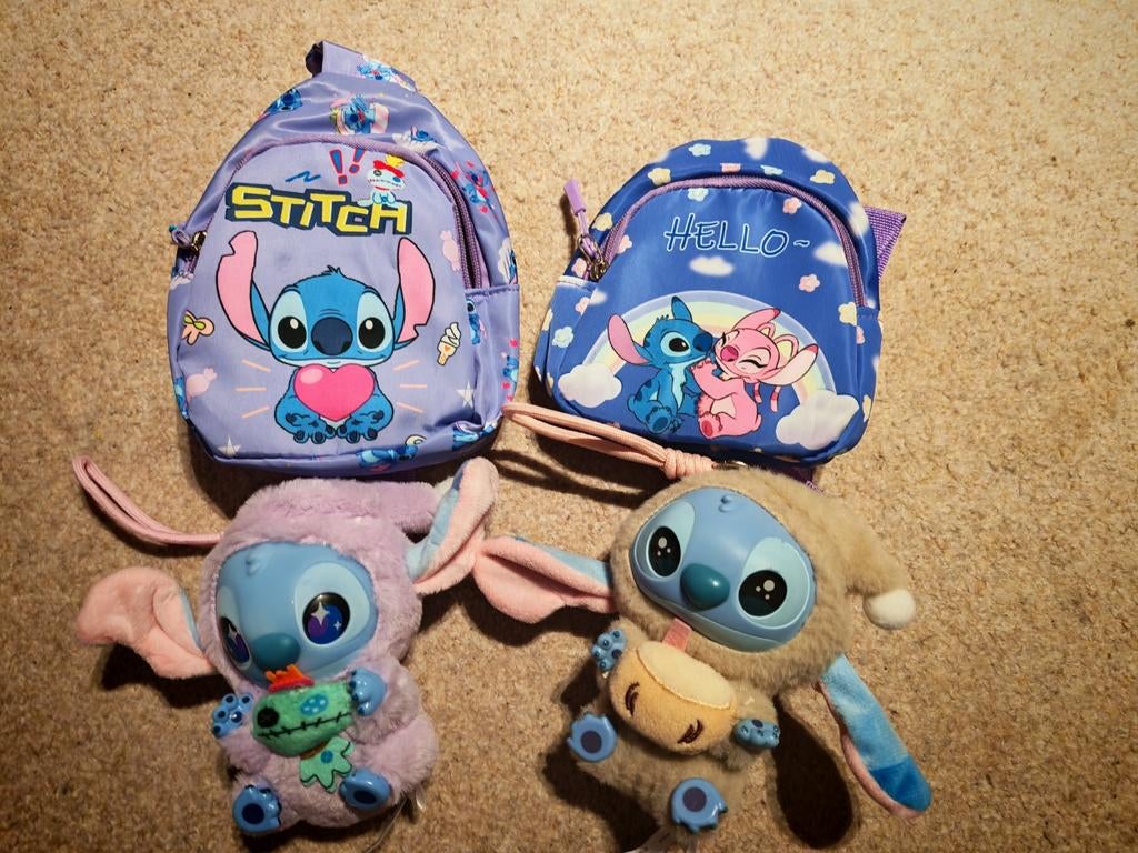 Stitch labubu avec sac à dos, Enlèvement ou Envoi