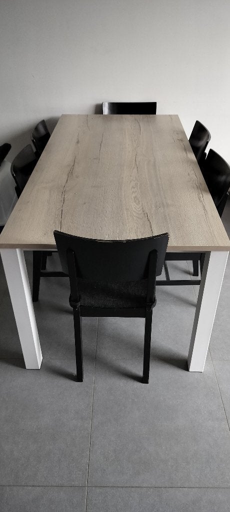 Tafel, Huis en Inrichting, Tafels | Eettafels, Ophalen, Zo goed als nieuw, 150 tot 200 cm, 50 tot 100 cm