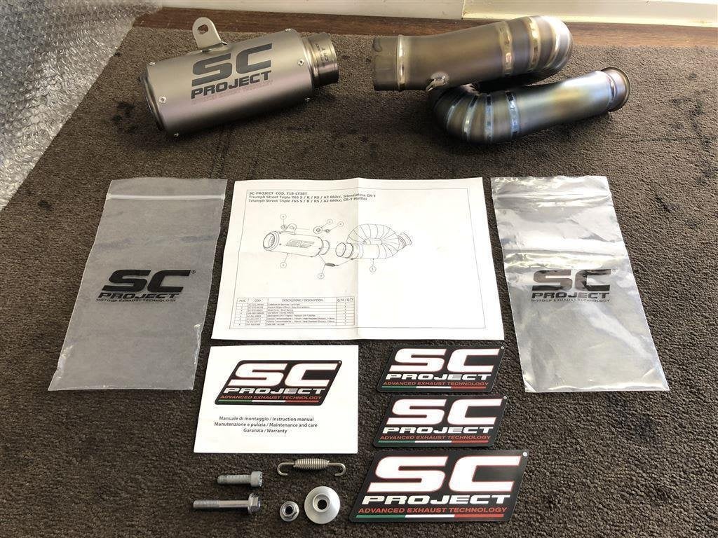 SC Project CR-T uitlaat Street Triple 765 R S RS 17-20 660 A, Envoi, Utilisé