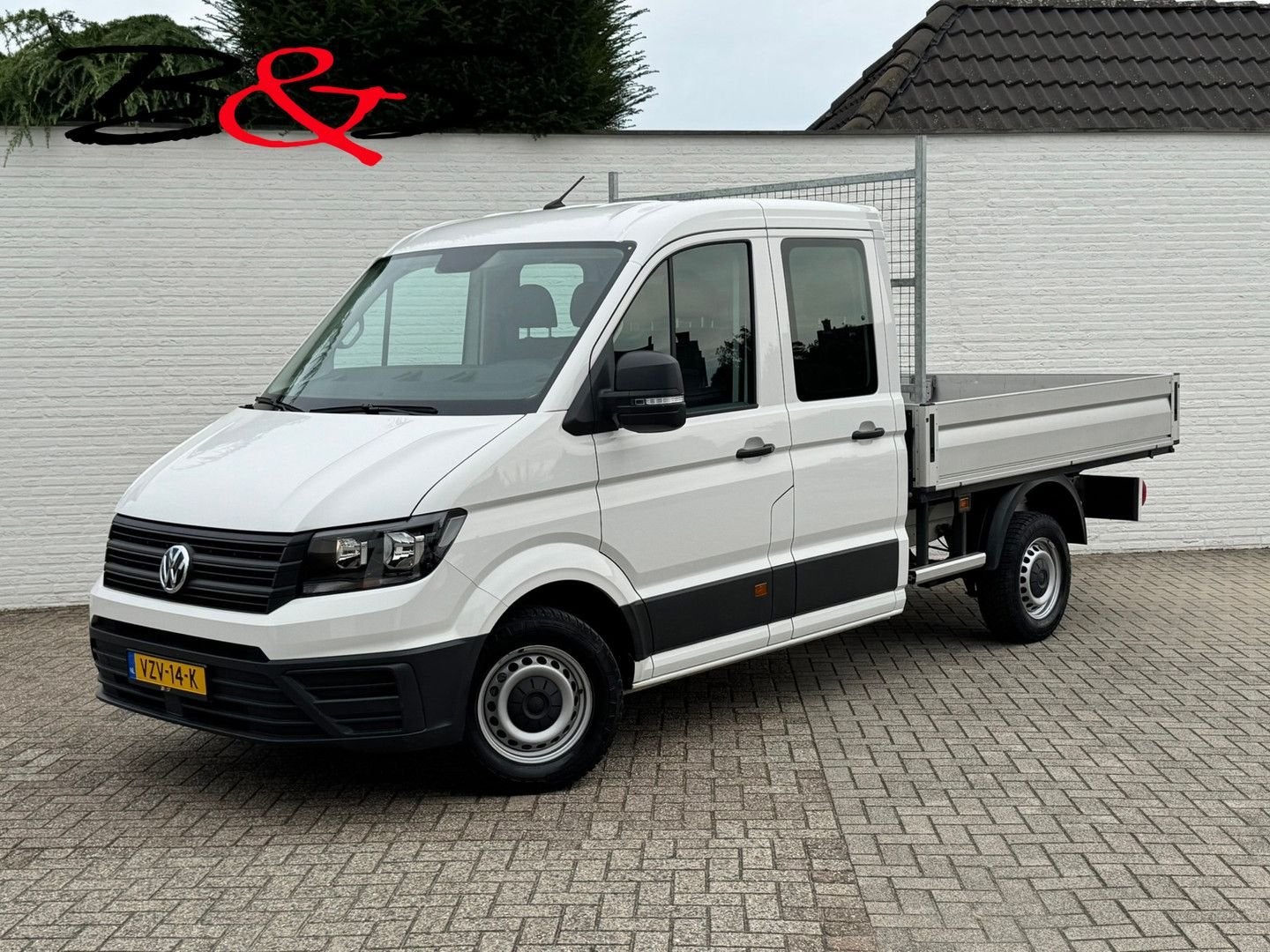 Volkswagen Crafter 35 2.0 TDI L3 Pick up 7 pers. Trekhaak Ga, Auto's, Bestelwagens en Lichte vracht, Wit, Bedrijf, Onderhoudsboekje