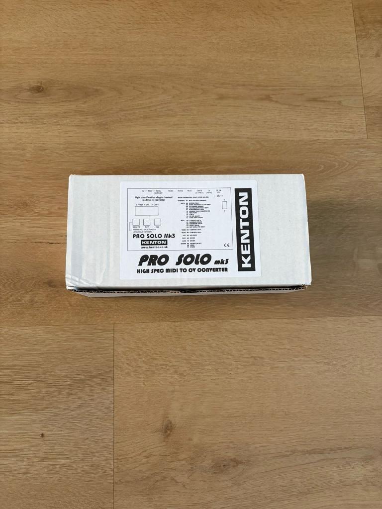 Kenton Pro Solo MK3, Enlèvement