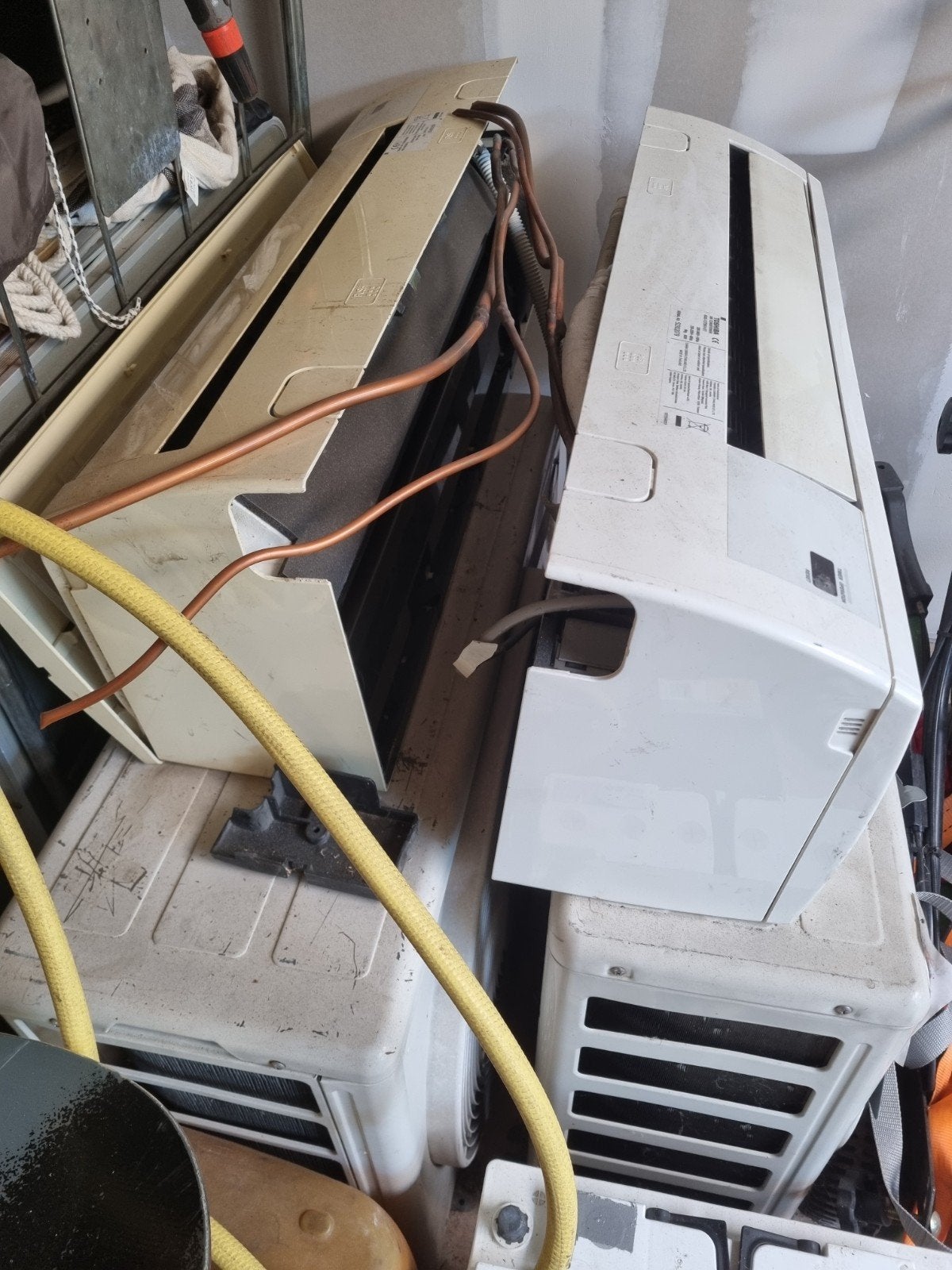 2 single airco's + 2 buitenunits, Ophalen