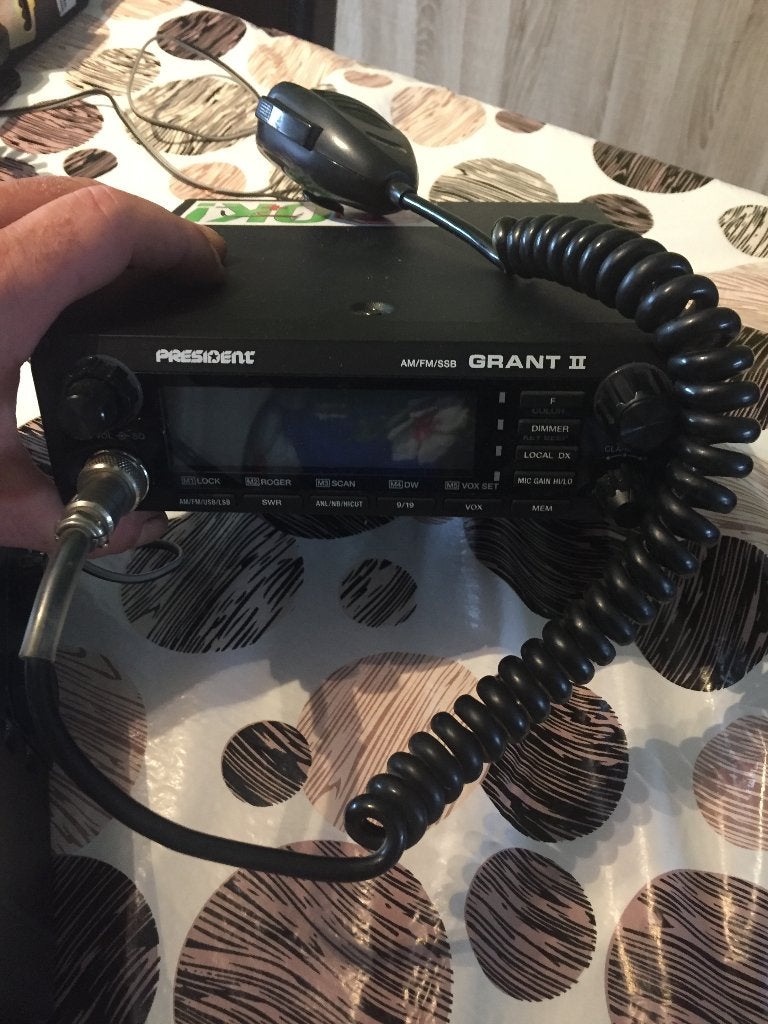 grant 2 met beugel en mike en voedings snoer, Telecommunicatie, Ophalen of Verzenden, Gebruikt, Zender en Ontvanger