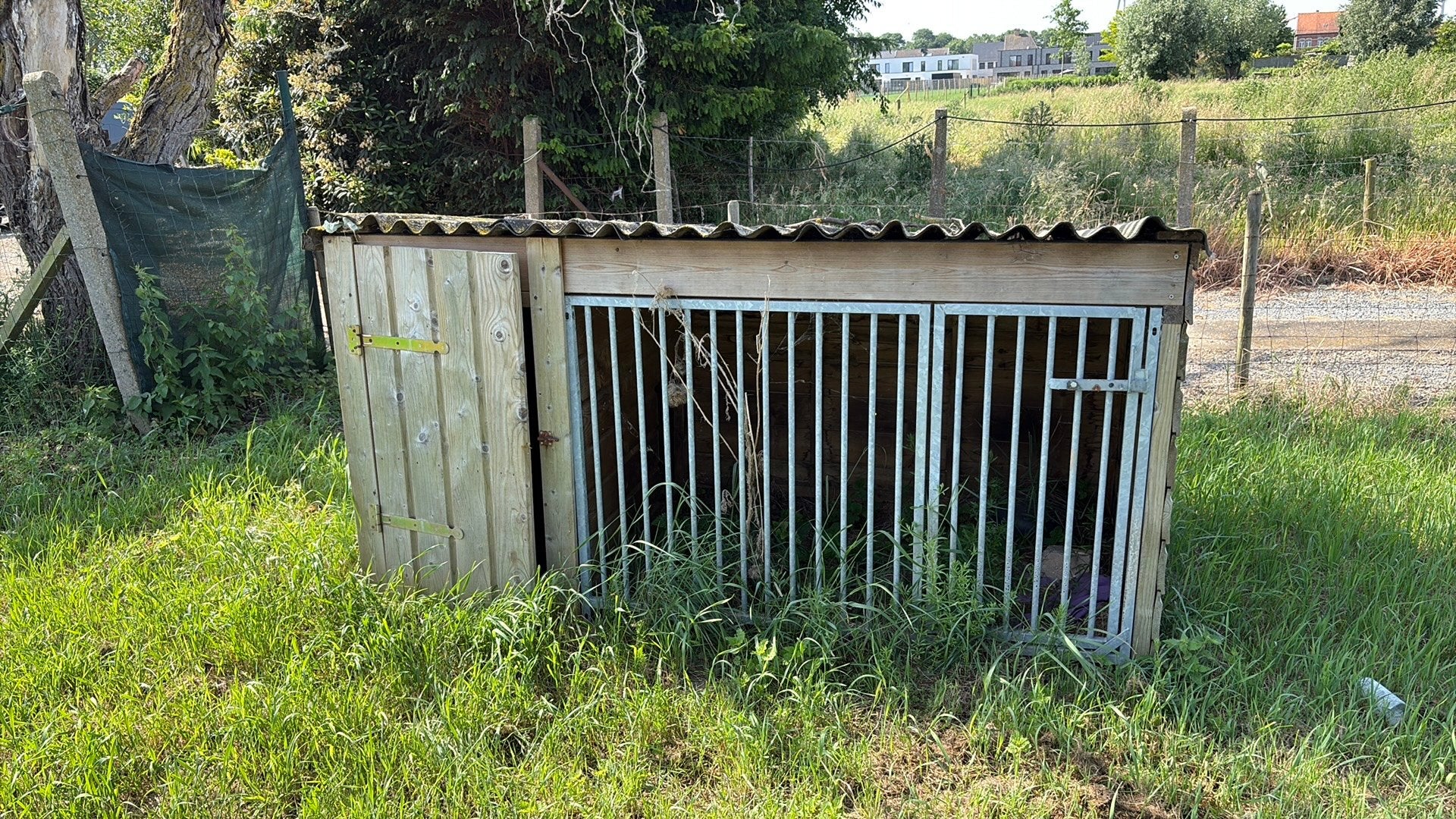 Hok hoor honden of kleine weide dieren, Ophalen, Gebruikt