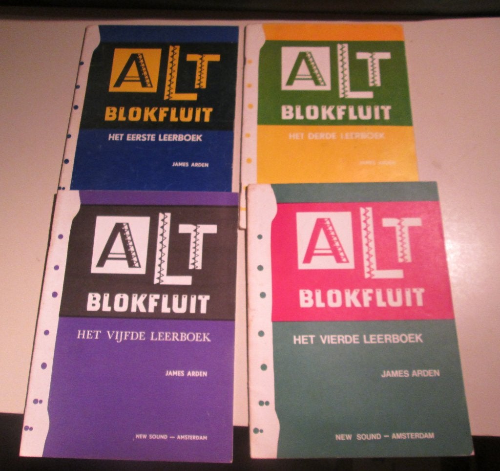 4X Partituurboeken / Bladmuziek voor Blokfluit, Muziek en Instrumenten, Ophalen of Verzenden, Zo goed als nieuw, Blokfluit