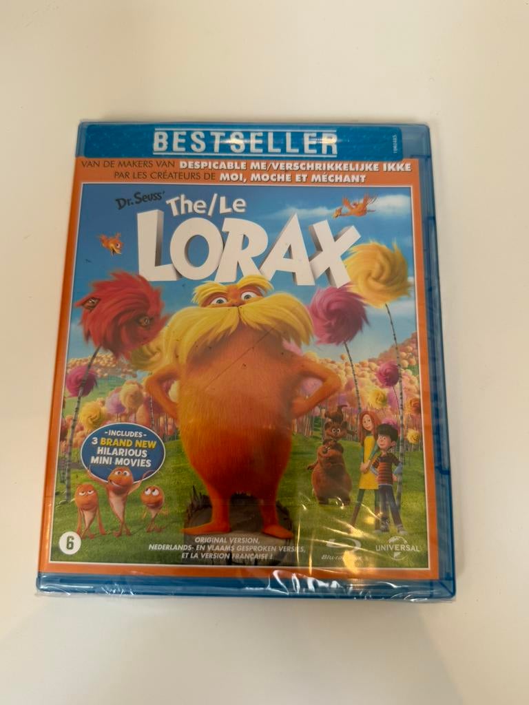 Lorax Blu-Ray Nieuw!, Cd's en Dvd's, Blu-ray, Ophalen of Verzenden, Nieuw in verpakking, Kinderen en Jeugd