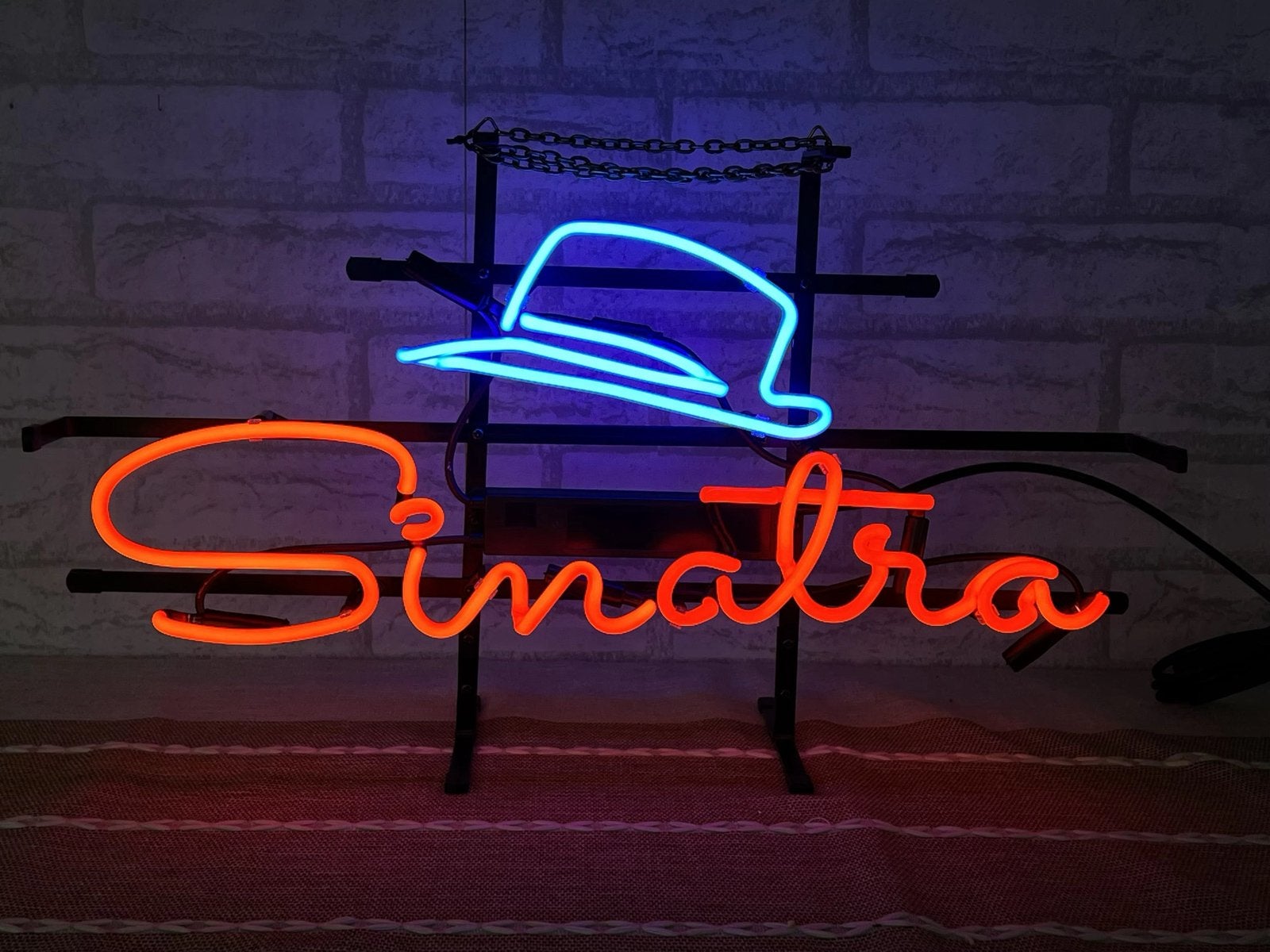 Prachtige glas neon Sinatra, Verzamelen, Automaten | Jukeboxen, Ophalen, Nieuw