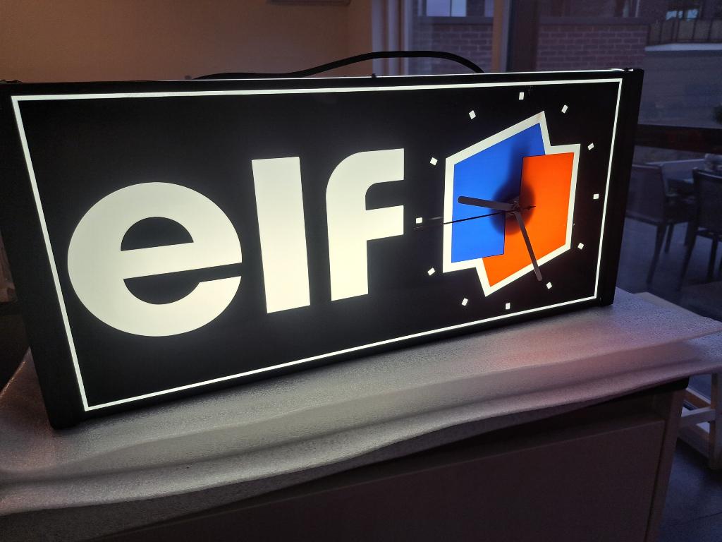 Elf lichtreclame lichtbak, Verzamelen, Merken en Reclamevoorwerpen, Ophalen of Verzenden, Gebruikt, Lichtbak of (neon) lamp