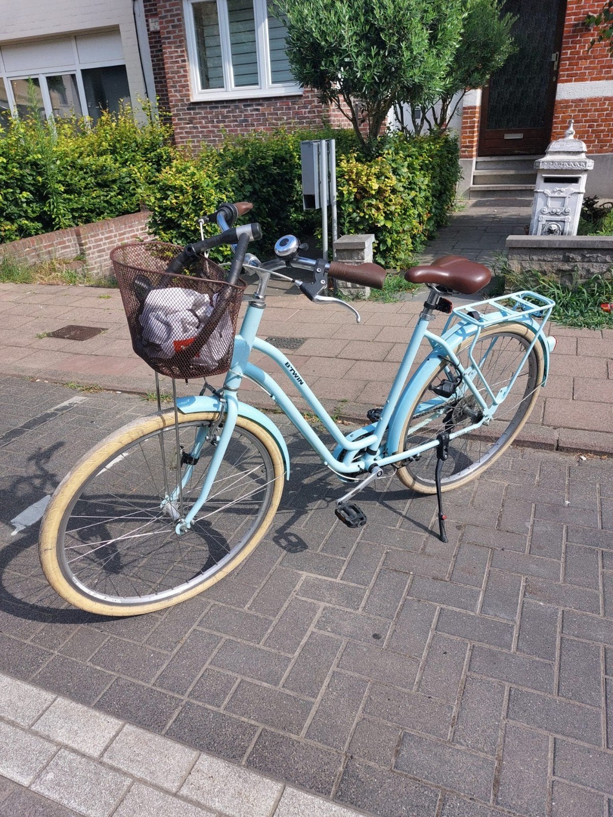 dames fiets, Ophalen